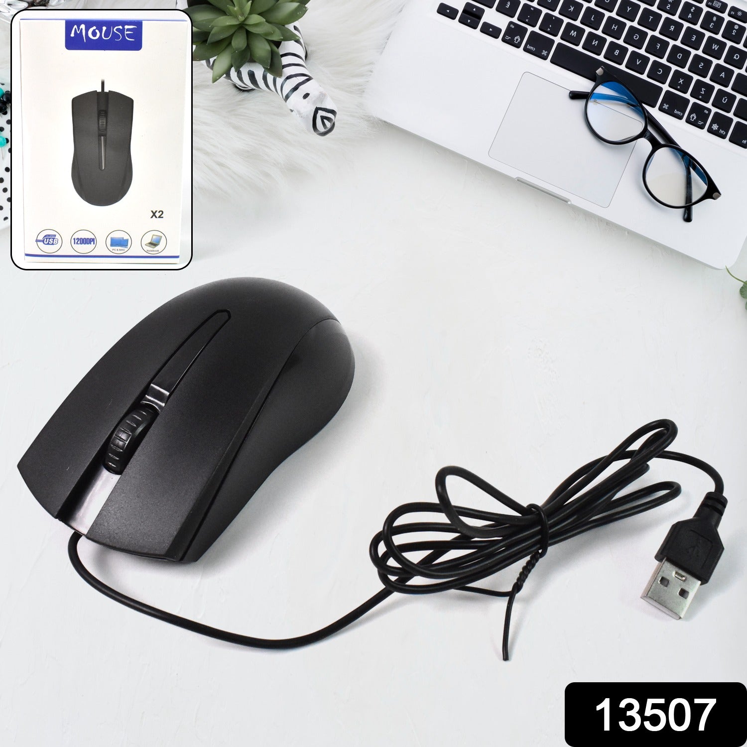 Computer Laptop Wired Optical Mouse X2 (1 Pc) Computer Laptop Wired Optical Mouse X2 (1 Pc)